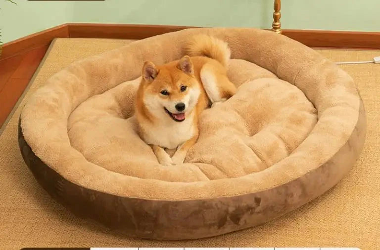 2023 Warm Soft Plush Pet Bed for Small Medium Large Dogs Round Cat Bed House Dogs Mat Dog Sleep Kennel Mat Cama Perro Manwatstore