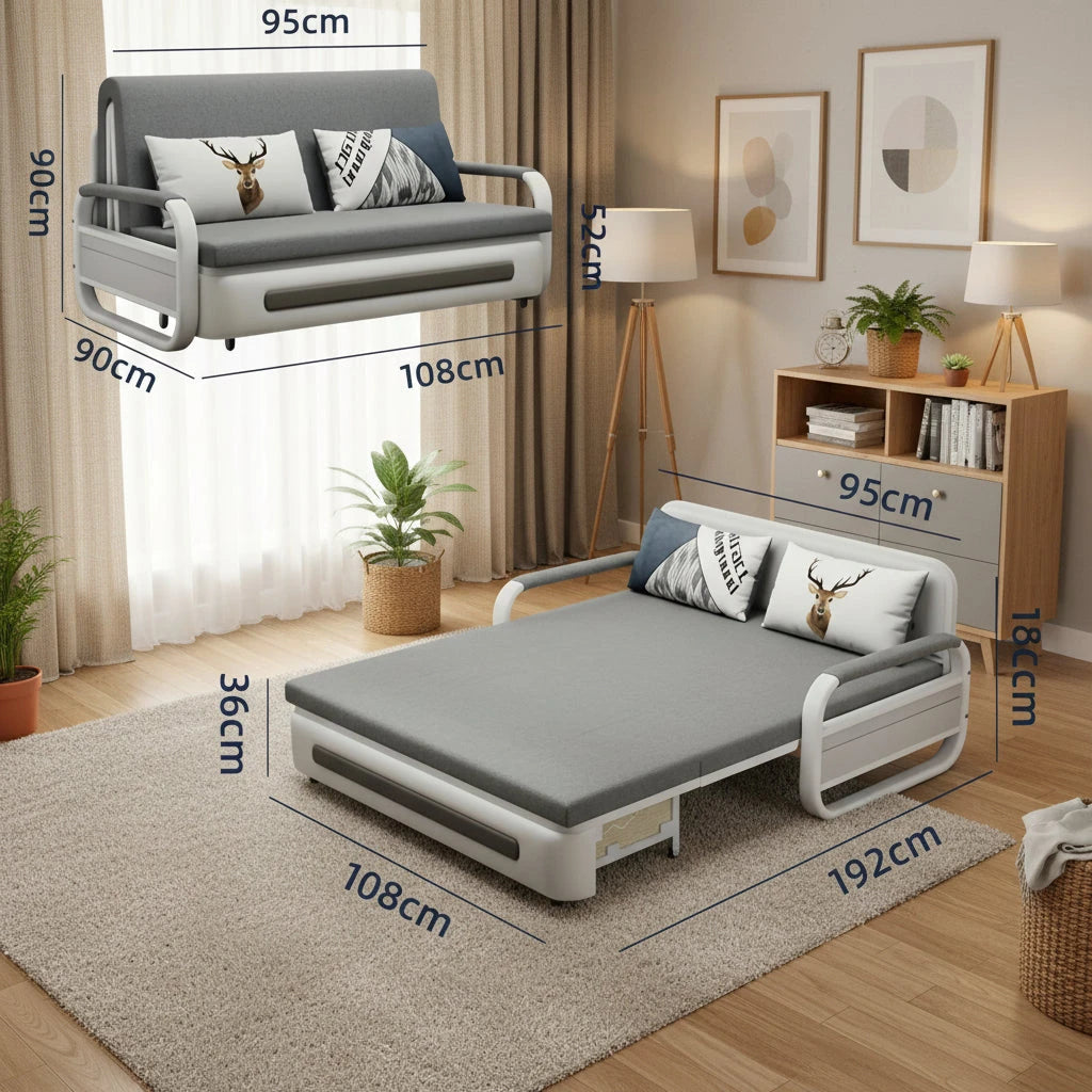 3 Seater Pull-Out Sofa Bed – Modern Convertible Folding Sofa for Living Room & Guest Room sofa bed Manwatstore