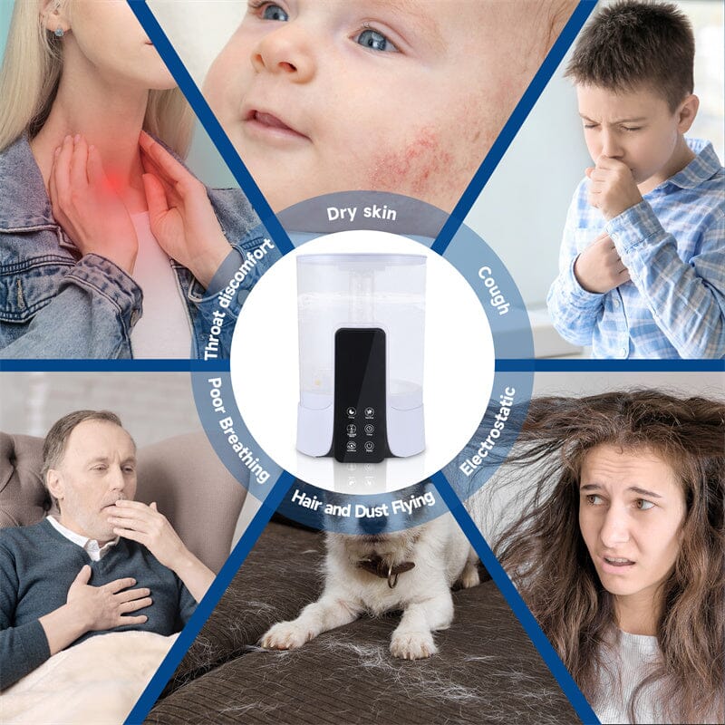 6L Large-capacity Humidifier Intelligent Timed Heating Spray UV Sterilization Intelligent Remote Control 0 Manwatstore