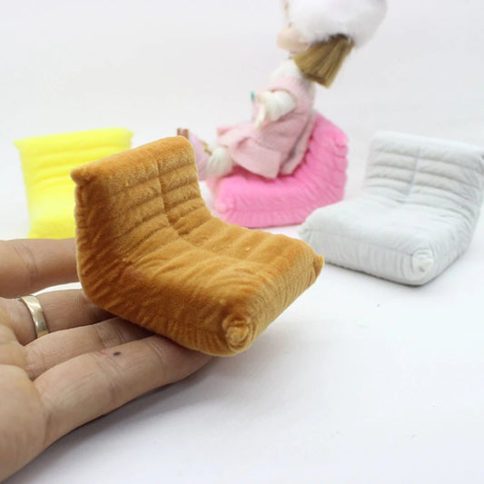 1Pc 1:12 Dollhouse Miniature Sofa Lazy Sofa Bean Bag Sofa Home Furniture Model Decor Toy Doll House Accessories