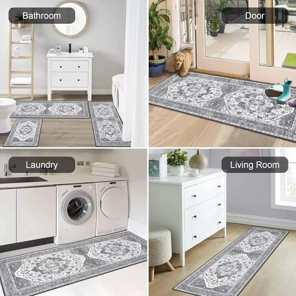 Long Rectangular Carpet Decorative Rug Suitable for Both Home and Commercial Spaces Including Living Rooms, Sofa Pads, Bedrooms