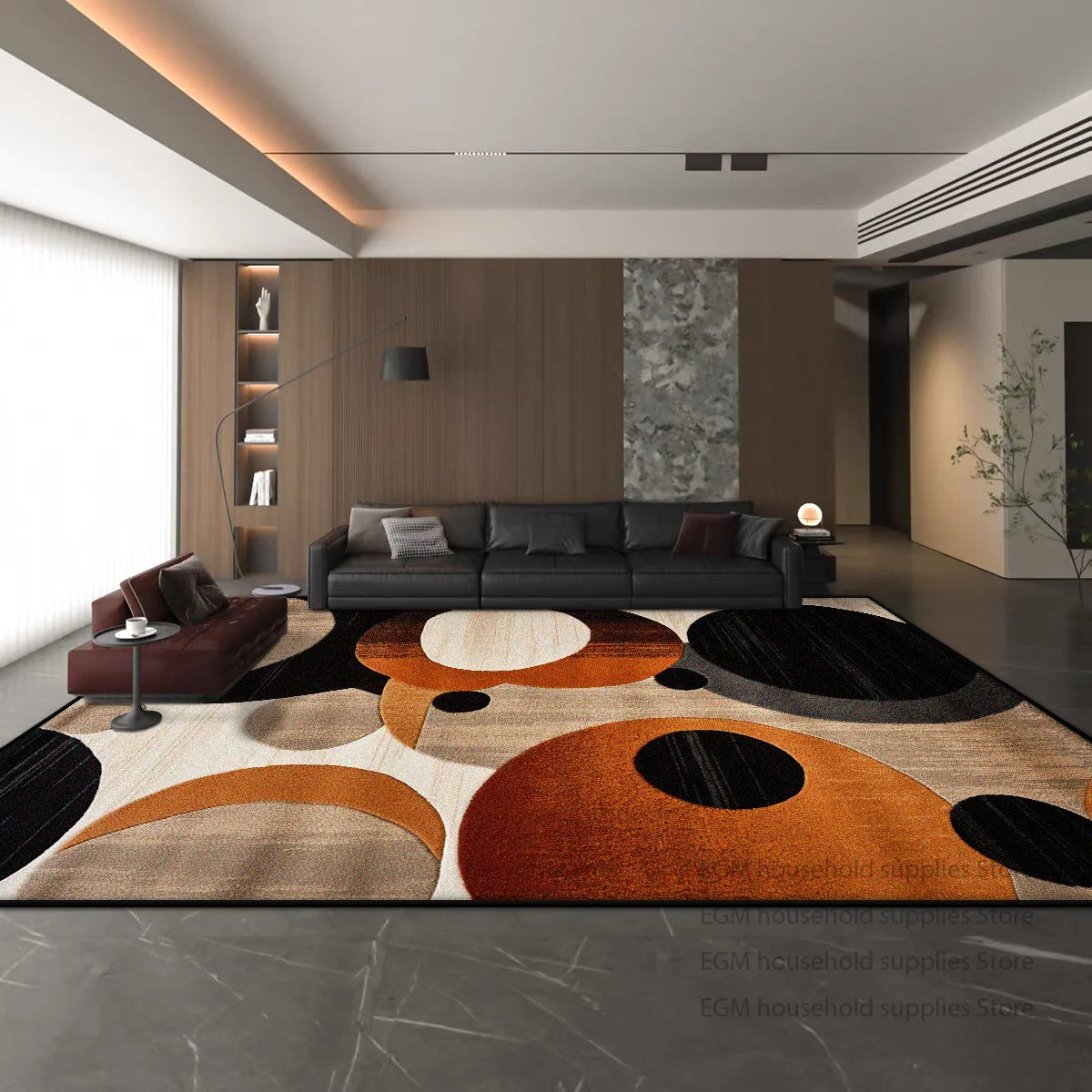 Modern American Style Carpet for Living Room Decoration Bedroom Bedside Large Area Rug Home Entrance Antiskid Absorbent Bath Mat
