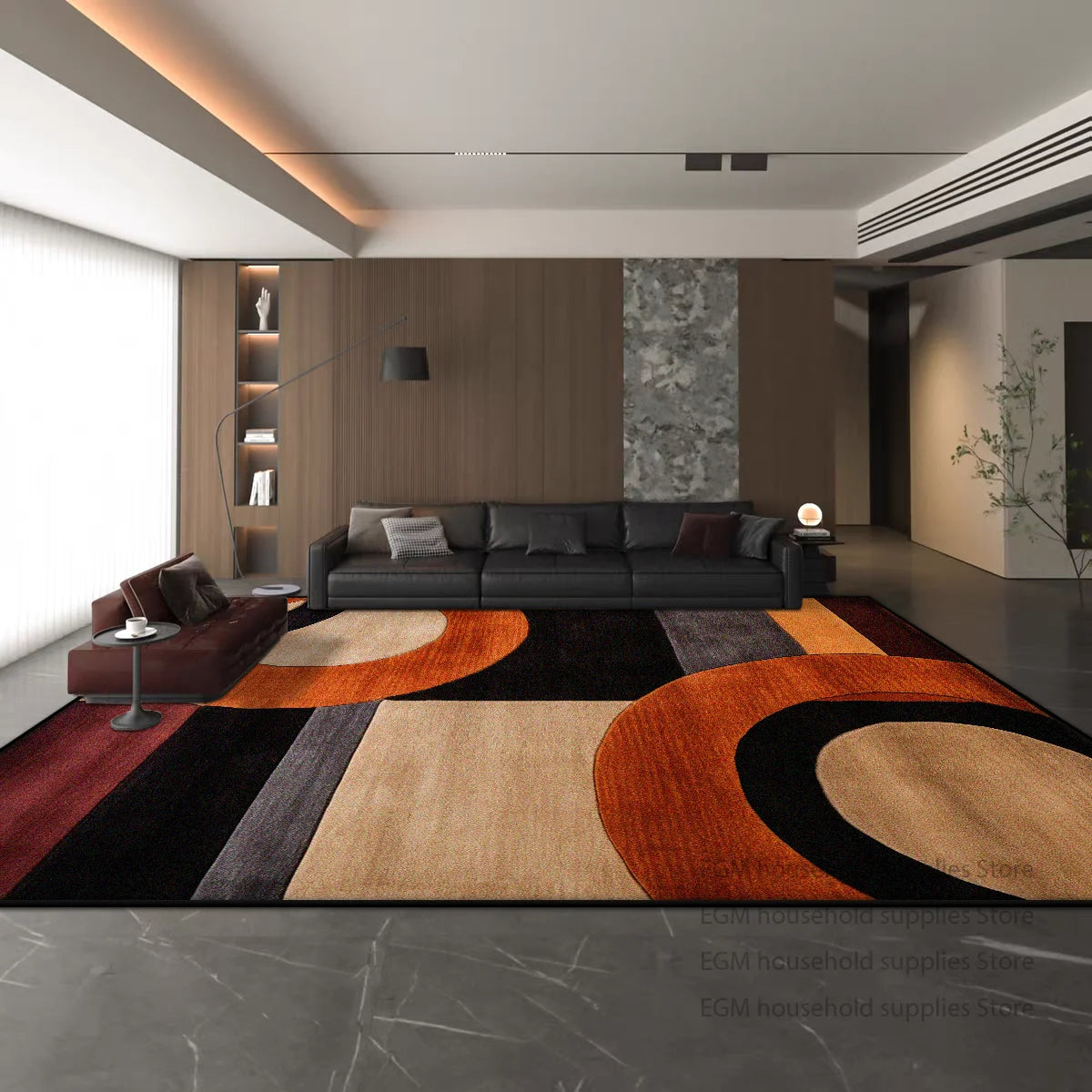 Modern American Style Carpet for Living Room Decoration Bedroom Bedside Large Area Rug Home Entrance Antiskid Absorbent Bath Mat