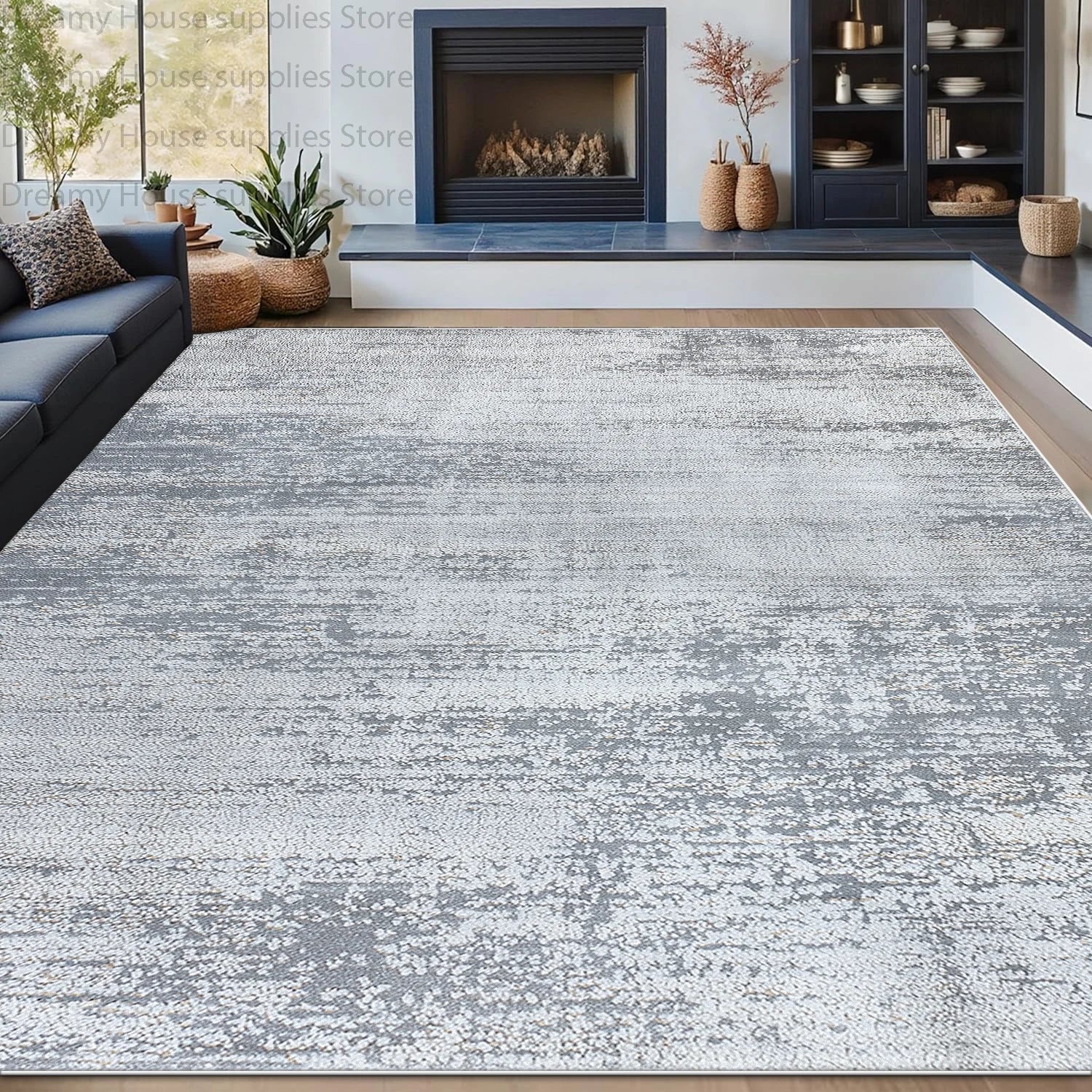 Modern Abstract Style Carpet for Living Room Ins Decoration Home Fluffy Soft Large Area Rugs Bedroom Bathroom Non-slip Foot Mat
