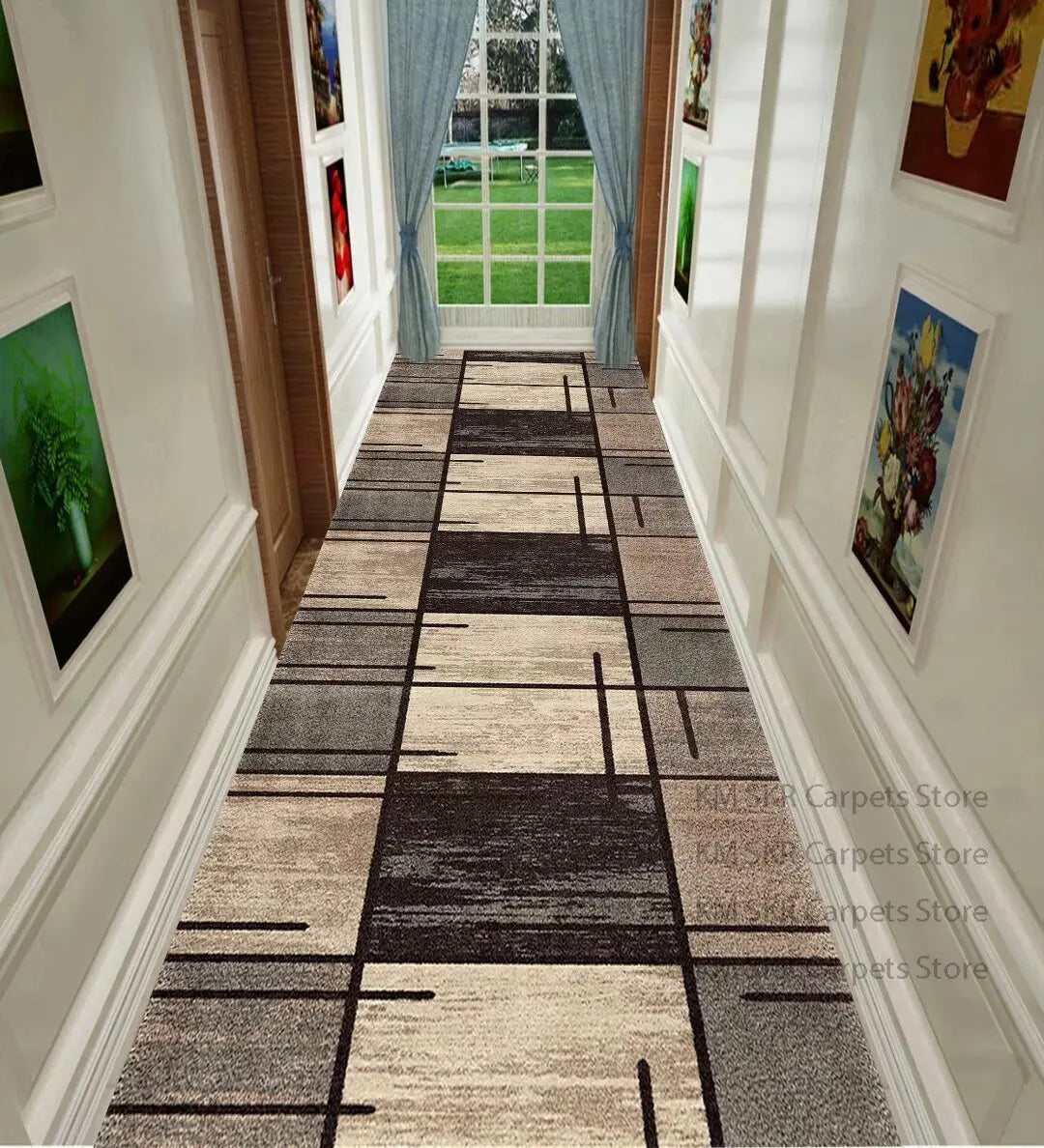 geometric hallway living room runner rug floor mat