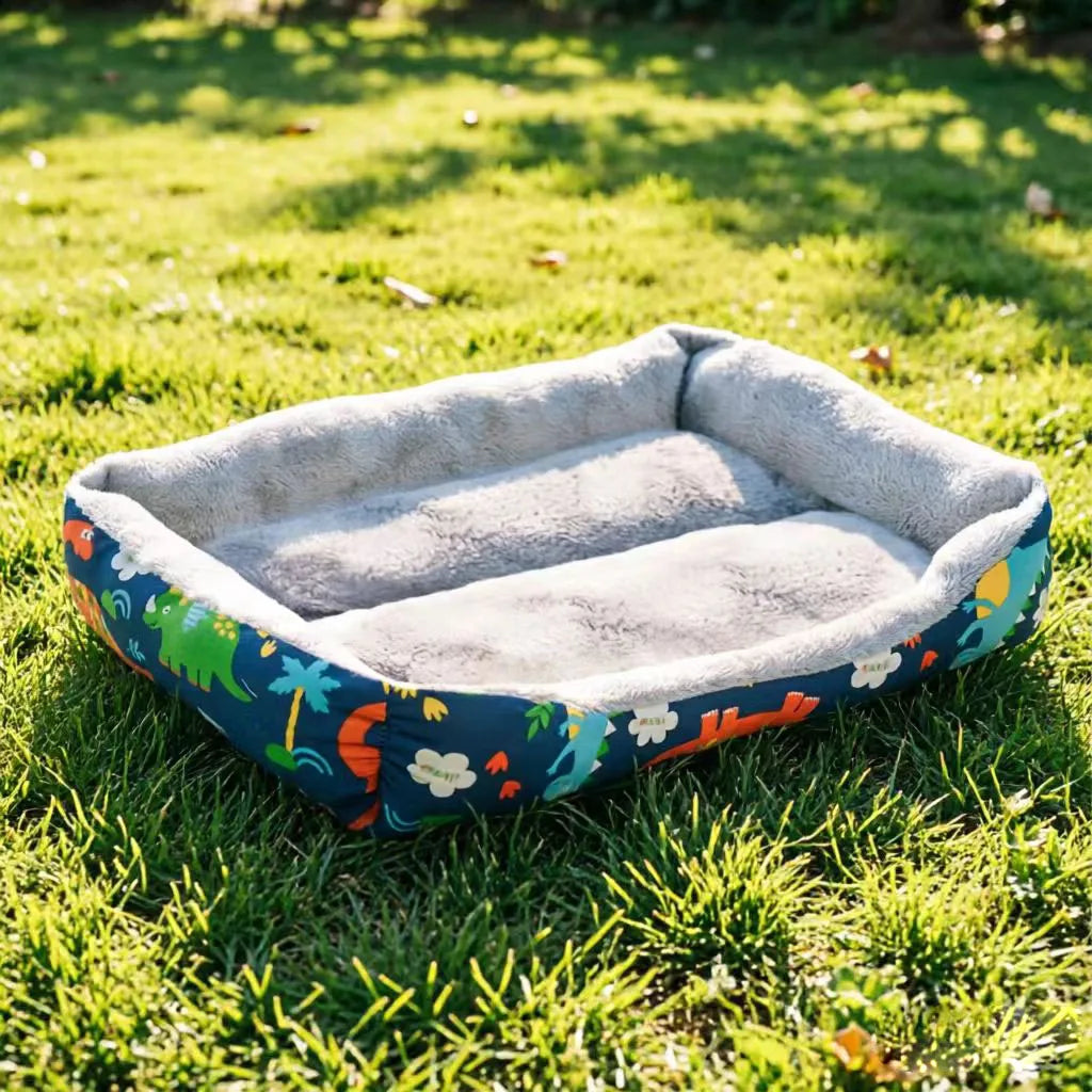 2023 Warm Soft Plush Pet Bed for Small Medium Large Dogs Round Cat Bed House Dogs Mat Dog Sleep Kennel Mat Cama Perro