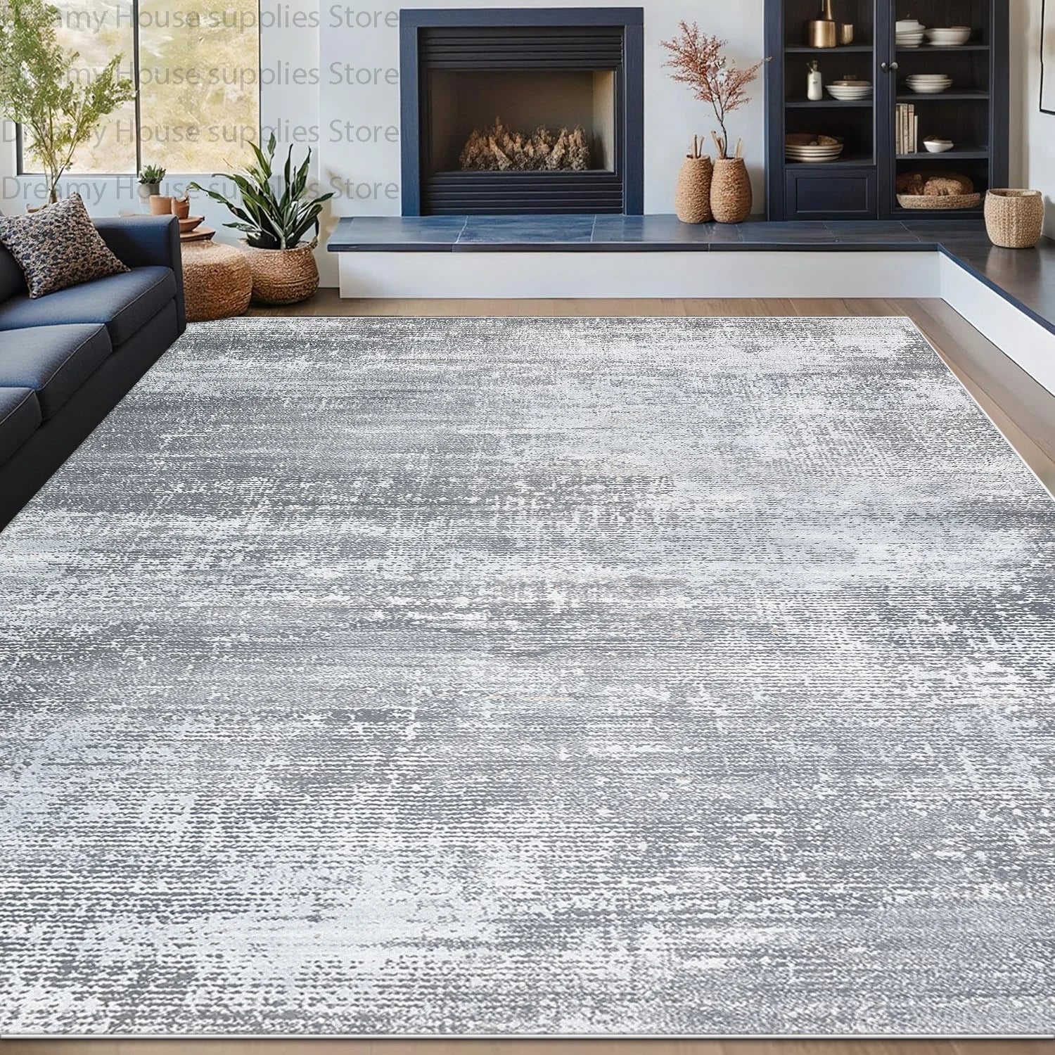 Modern Abstract Style Carpet for Living Room Ins Decoration Home Fluffy Soft Large Area Rugs Bedroom Bathroom Non-slip Foot Mat