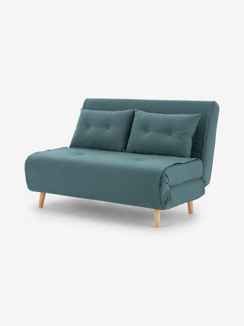Compact and Durable Haru 2 Seater Sofa Bed with Luxurious Fabric Finish Sofa Bed For Livingroom Manwatstore