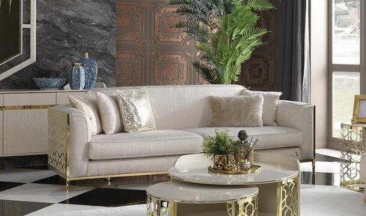 Elegant Cream Flamingo Luxury Sofa Set - Timeless Design for Inviting Living Rooms Sofa For Living Room Manwatstore