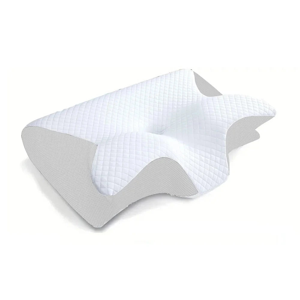 Ergonomic Memory Foam Cervical Pillow – 2-in-1 Contour Design for Neck Pain Relief Memory Foam Medicted Pillows Manwatstore