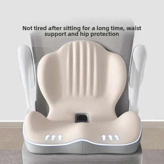 Ergonomic Seat & Backrest Cushion – Coccyx Support and Lumbar Protection for Office Chairs Memory Foam Medicted Pillows Manwatstore
