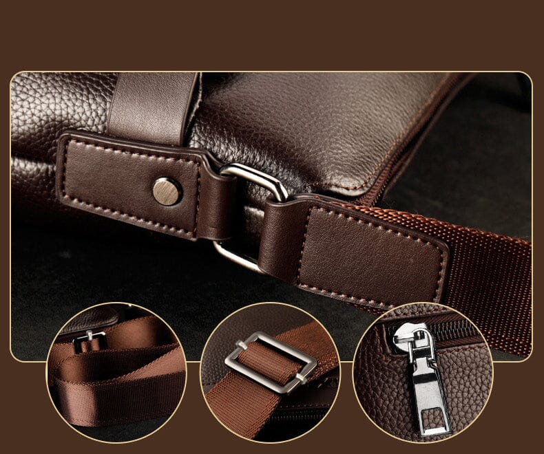 Fashion PU Leather Men Messenger Bags 0 Manwatstore