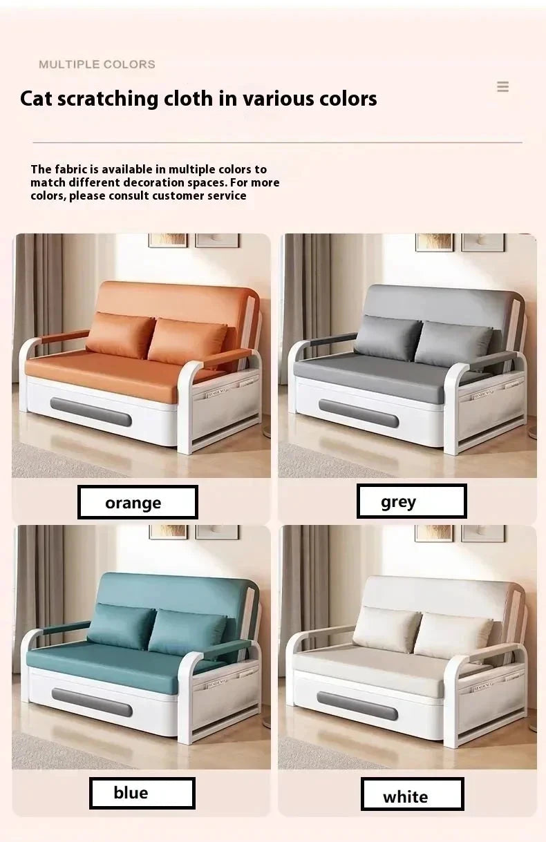 Flexora Minimalist Foldable Sofa Bed – Space-Saving Living Room Furniture Set Manwatstore