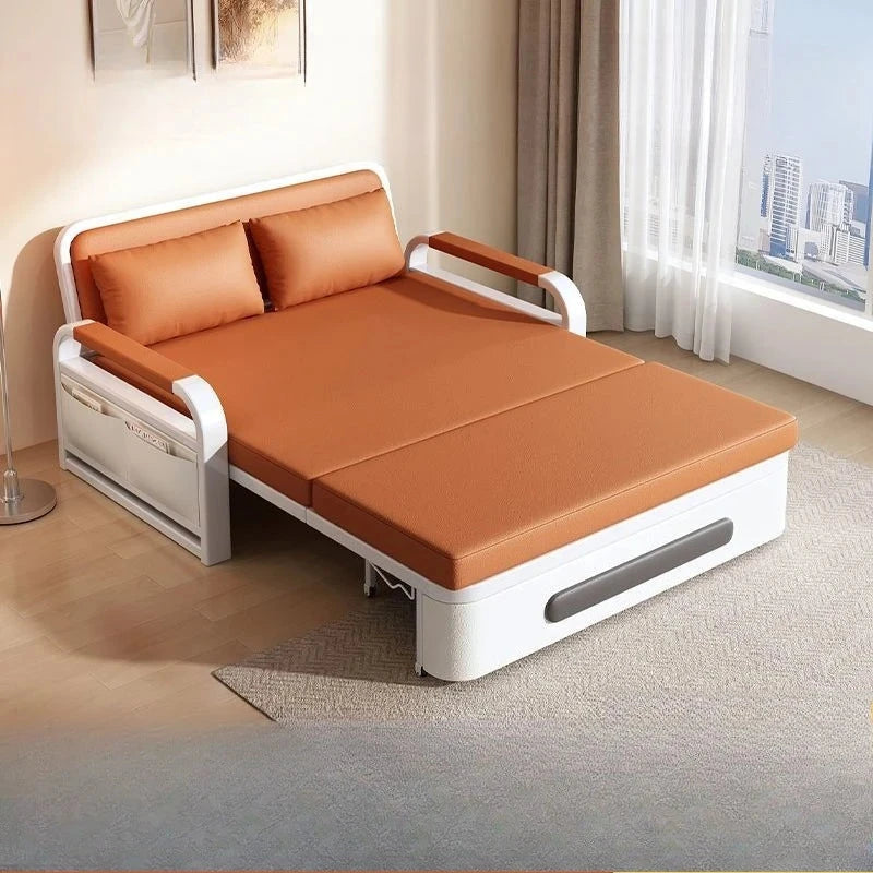 Flexora Minimalist Foldable Sofa Bed – Space-Saving Living Room Furniture Set Manwatstore