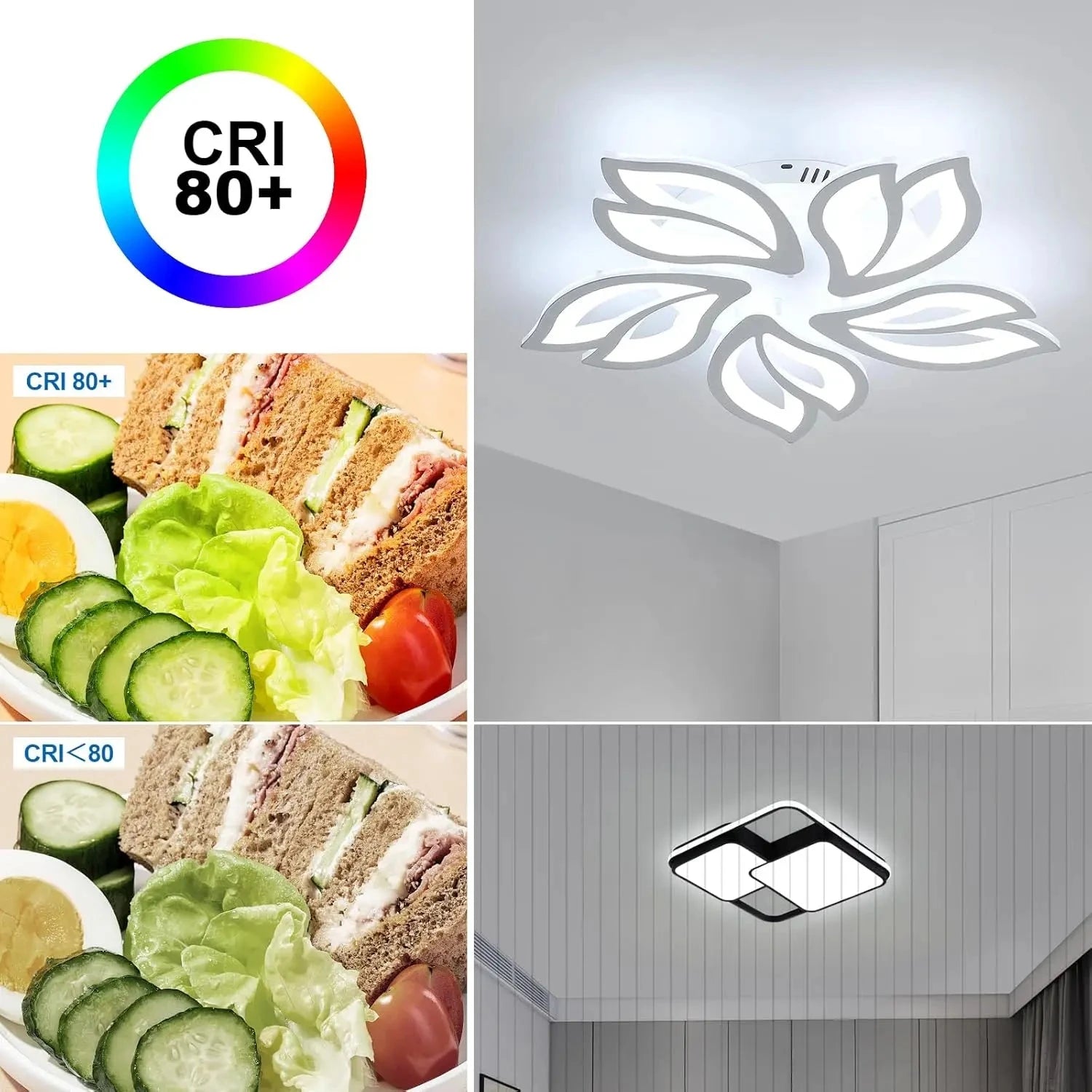 Flower Ceiling Fan with LED Light – Remote Controlled & Dimmable Manwatstore