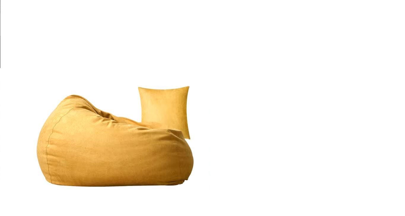 Giant Leather Bean Bag Chair - Luxury Lazy Sofa for Living Room, Bedroom & Balcony | Comfortable Tatami-Style Recliner for Adults & Kids Home & Living Manwatstore