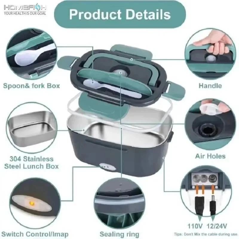 Heat Pack- Heating Lunchbox Home & Living Manwatstore