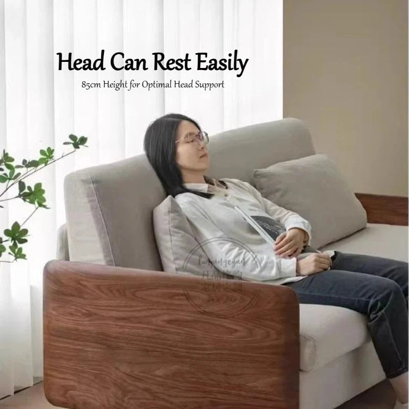 House Decoration Sofa Bed For 2 Person Wood Folding Sofa Full Size Frame Multifunctional Pull Out Hotel Furniture Living Room Manwatstore
