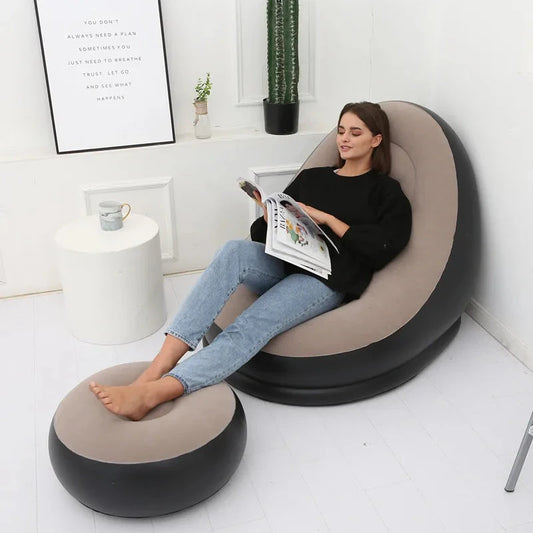 Lazy BeanBag Sofas Cover Chair No Filler Lounger Seat Bean Bag Pouf Puff Couch Tatami Living Room High Quality Inflatable Bed Manwatstore
