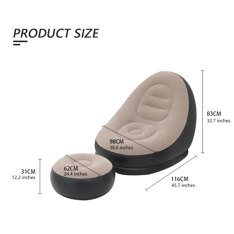 Lazy BeanBag Sofas Cover Chair No Filler Lounger Seat Bean Bag Pouf Puff Couch Tatami Living Room High Quality Inflatable Bed Manwatstore