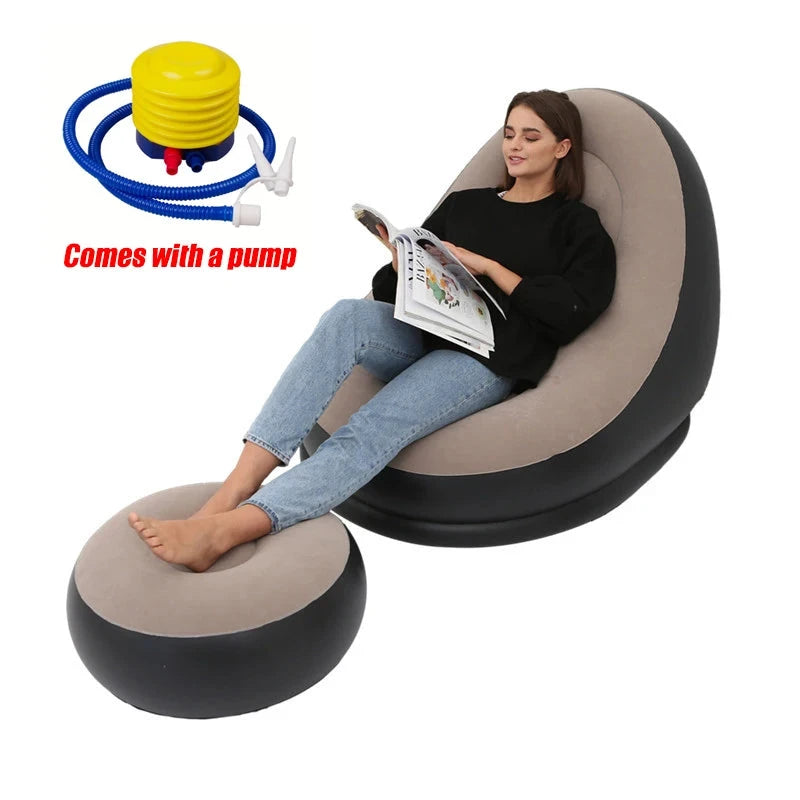 Lazy BeanBag Sofas Cover Chair No Filler Lounger Seat Bean Bag Pouf Puff Couch Tatami Living Room High Quality Inflatable Bed Manwatstore