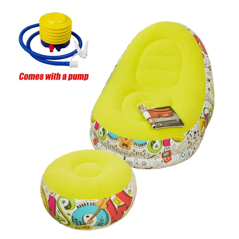 Lazy BeanBag Sofas Cover Chair No Filler Lounger Seat Bean Bag Pouf Puff Couch Tatami Living Room High Quality Inflatable Bed Manwatstore