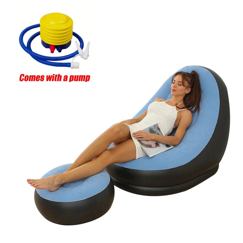 Lazy BeanBag Sofas Cover Chair No Filler Lounger Seat Bean Bag Pouf Puff Couch Tatami Living Room High Quality Inflatable Bed Manwatstore