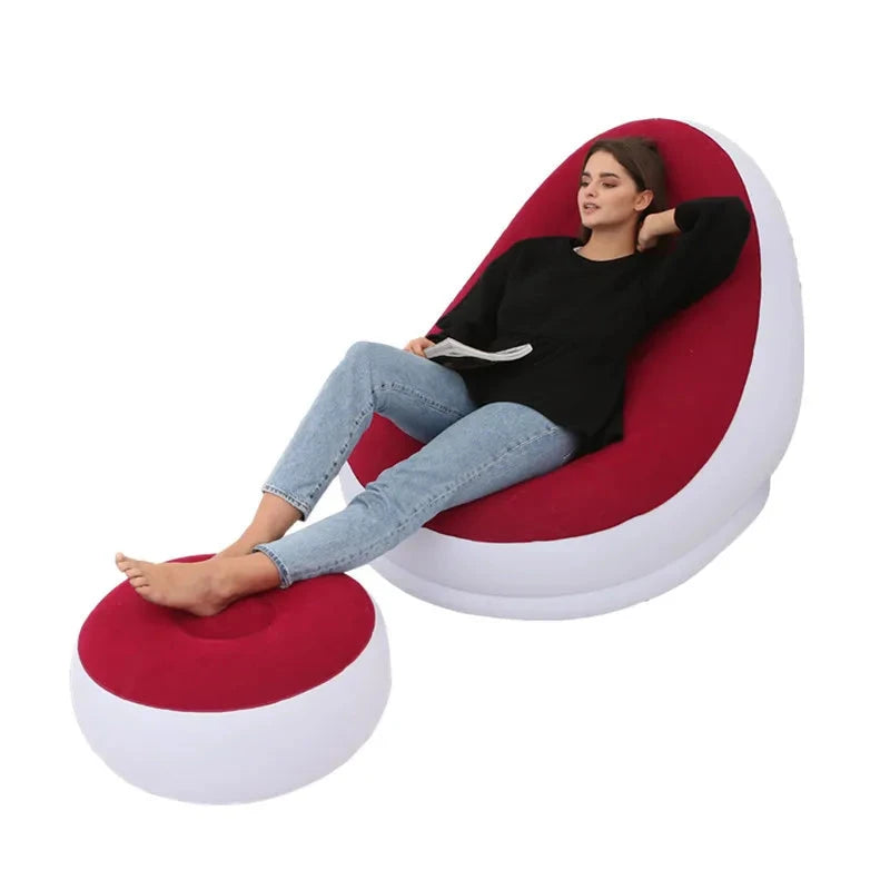 Lazy BeanBag Sofas Cover Chair No Filler Lounger Seat Bean Bag Pouf Puff Couch Tatami Living Room High Quality Inflatable Bed Manwatstore