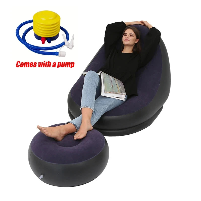 Lazy BeanBag Sofas Cover Chair No Filler Lounger Seat Bean Bag Pouf Puff Couch Tatami Living Room High Quality Inflatable Bed Manwatstore
