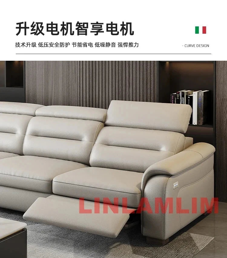 MINGDIBAO Multifunctional Convertible Sofa Bed With Eletric Recliner, Folding Sofa Cama With Power Reclining Seats & Storage Box Manwatstore