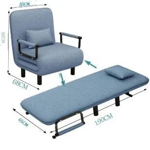 Modern folding sofa bed apartment small apartment simple single and double folding sofa with armrest Manwatstore