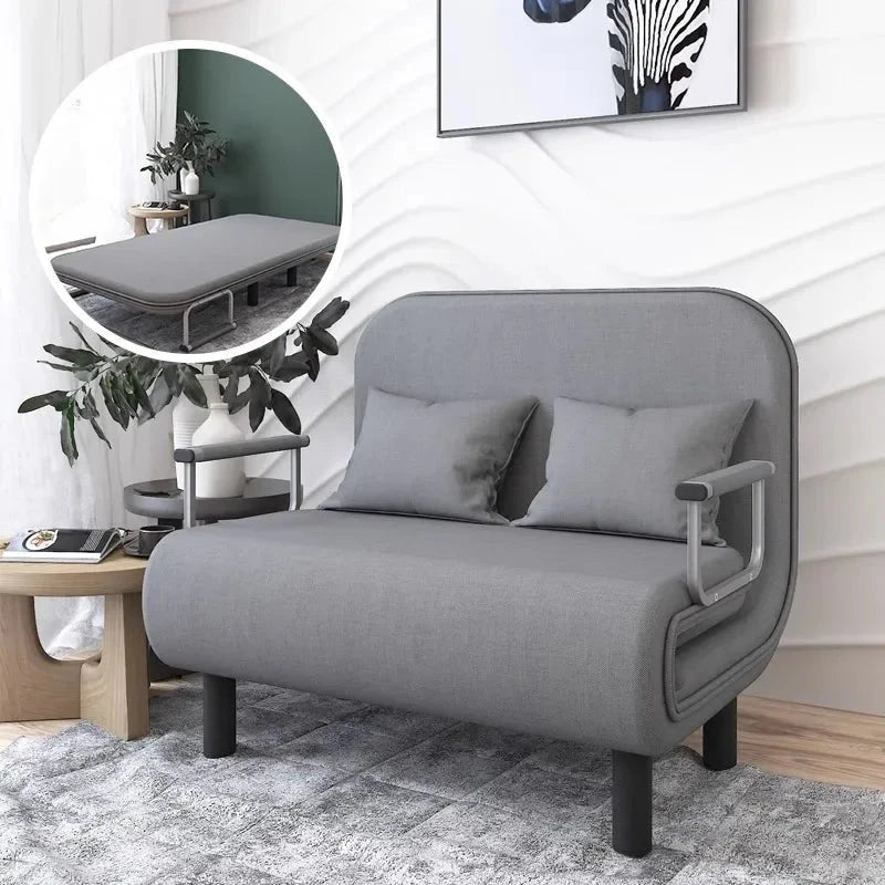 Modern folding sofa bed apartment small apartment simple single and double folding sofa with armrest Manwatstore