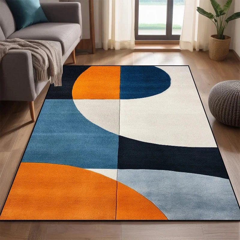 Modern Nordic Style Carpet for Rooms Washable Large Living Room Carpet Color Coffee Tables Mat Non-slip Cloakroom Decor Rugs 러그 Manwatstore