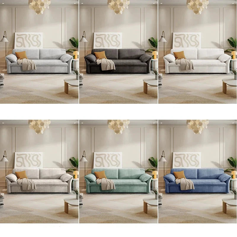 Modern Simple Folding Multifunctional Retractable Living Room Bedroom Fabric Sofa Bed High Quality Sofa Bed With Storage Manwatstore