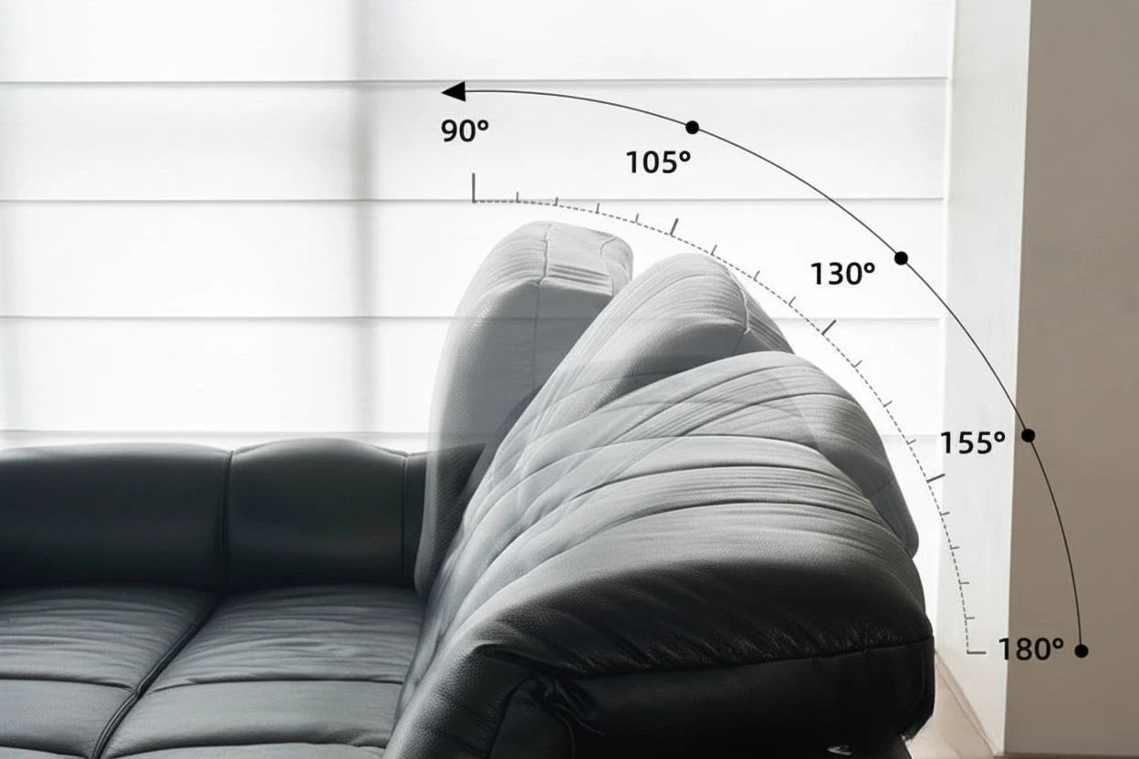 Nebula Luxe Adjustable Leather Sofa Bed sofa bed Manwatstore
