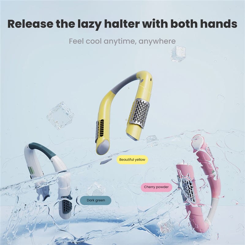Neck Fan Mini Bladeless Fan USB Rechargeable Fan Mute Sports Fans for Home Outdoor Portable Hanging Fans Air Conditioner Cooler 0 Manwatstore
