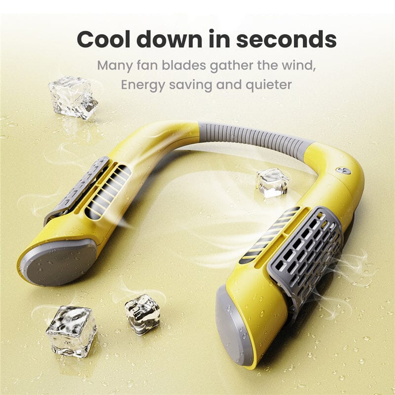 Neck Fan Mini Bladeless Fan USB Rechargeable Fan Mute Sports Fans for Home Outdoor Portable Hanging Fans Air Conditioner Cooler 0 Manwatstore