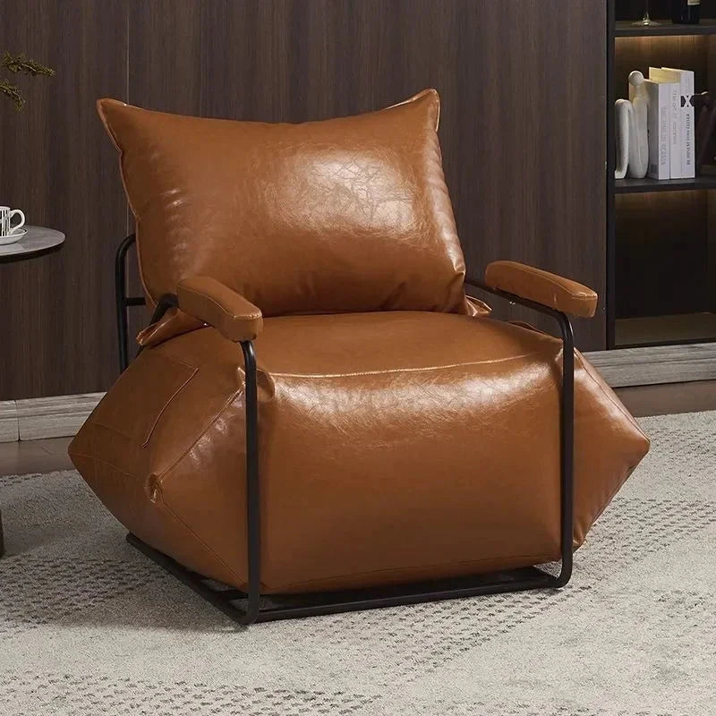 Nordic Lazy Sofa Chaise Lounge Living Room Luxury Rest Bean Bag Chaise Lounge Balcony Waterproof Wear-resistant Home Furniture Manwatstore