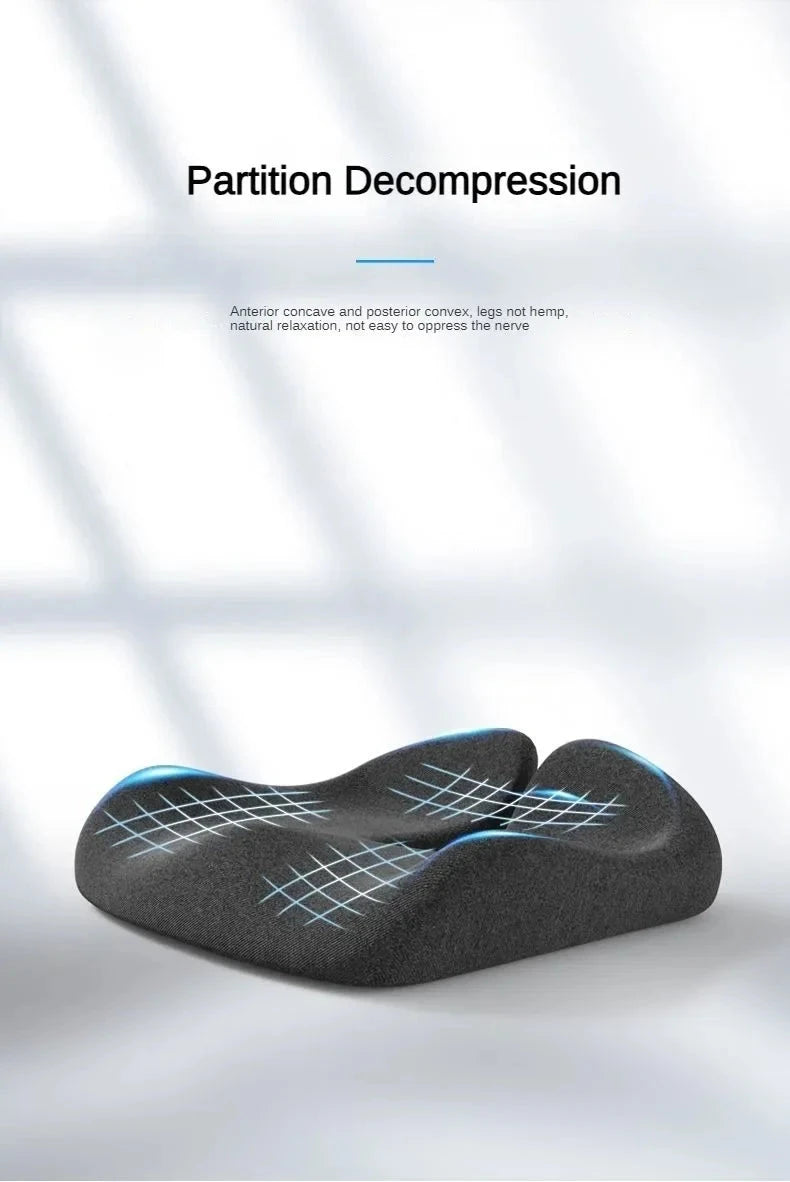 Orthopedic Memory Foam Coccyx Cushion – Tailbone & Sciatica Pain Relief Seat Pad Manwatstore