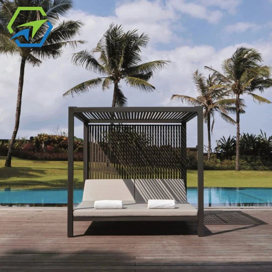 Outside Furniture Pool Outdoor Bed Canada Luxury Garden Patio Daybed Canopy Beach Day Bed Swimming Pool Cabana Beds Outdoor Manwatstore