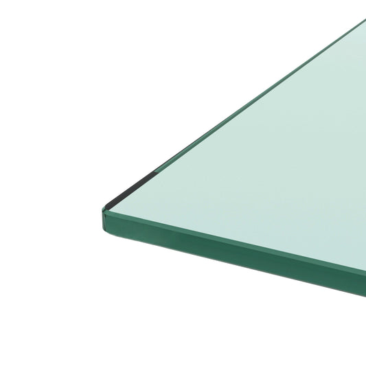 Rectangle Black Glass Coffee Table Modern Side Center Tables For Living Room 0 Manwatstore