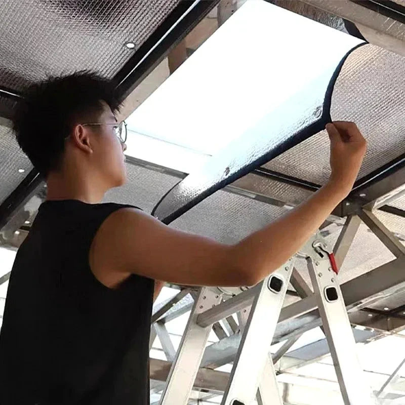 Reflective Window Insulation Film – Aluminium Foil Sun Shade Privacy Screen with UV & Heat Protection Manwatstore