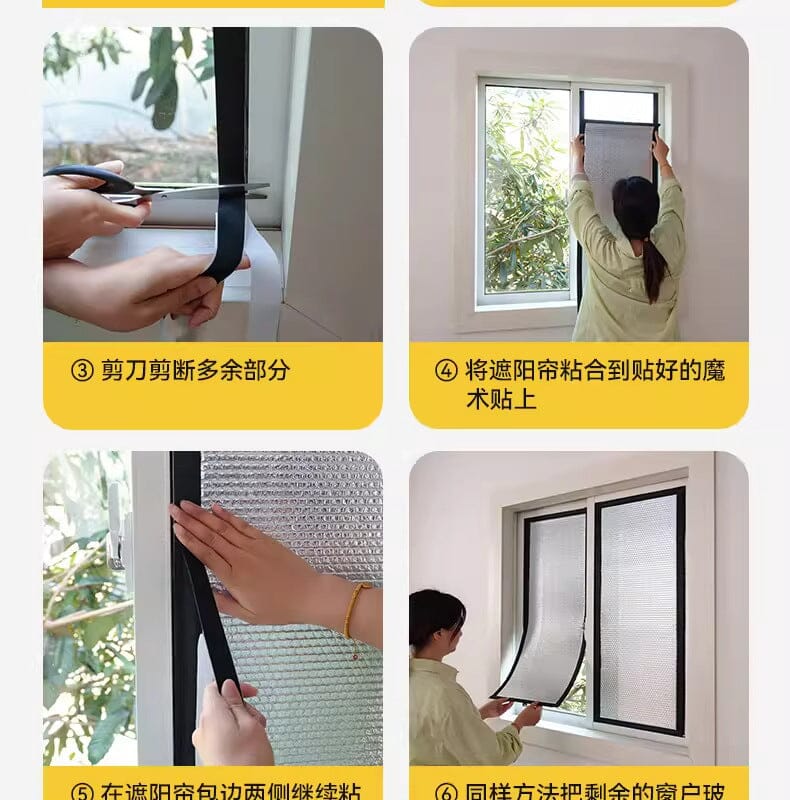 Reflective Window Insulation Film – Aluminium Foil Sun Shade Privacy Screen with UV & Heat Protection Manwatstore