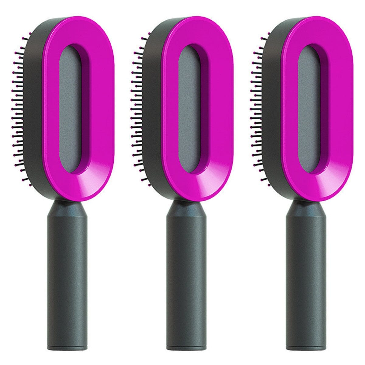Self Cleaning Hair Brush For Women One-key Cleaning Hair Loss Airbag Massage Scalp Comb Anti-Static Hairbrush 0 Manwatstore