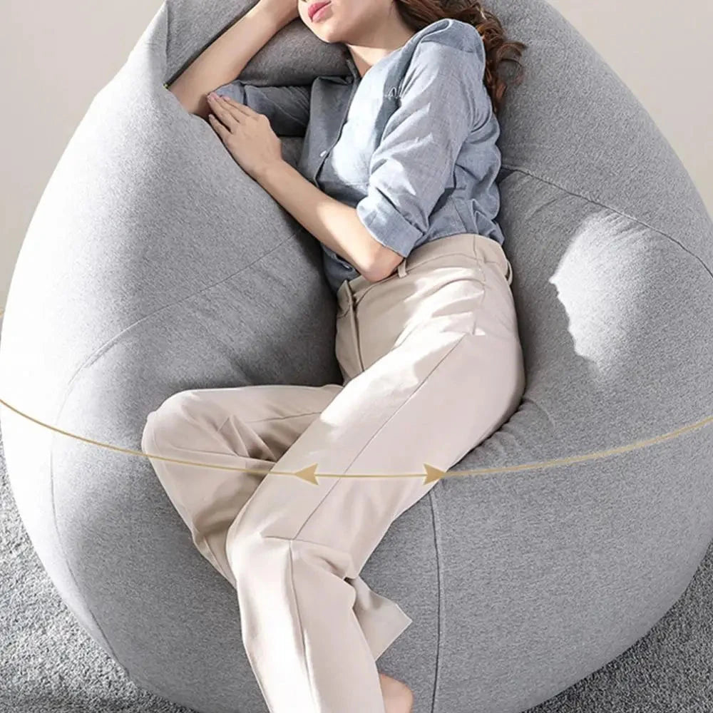 Sofa Bean Bag Soft Leisure Bean Bag Sofa Lazy Couch Bag ChairTatami Lazy Lounger Sofa Cover Large Bean Bag Chair Cushion Bed Manwatstore