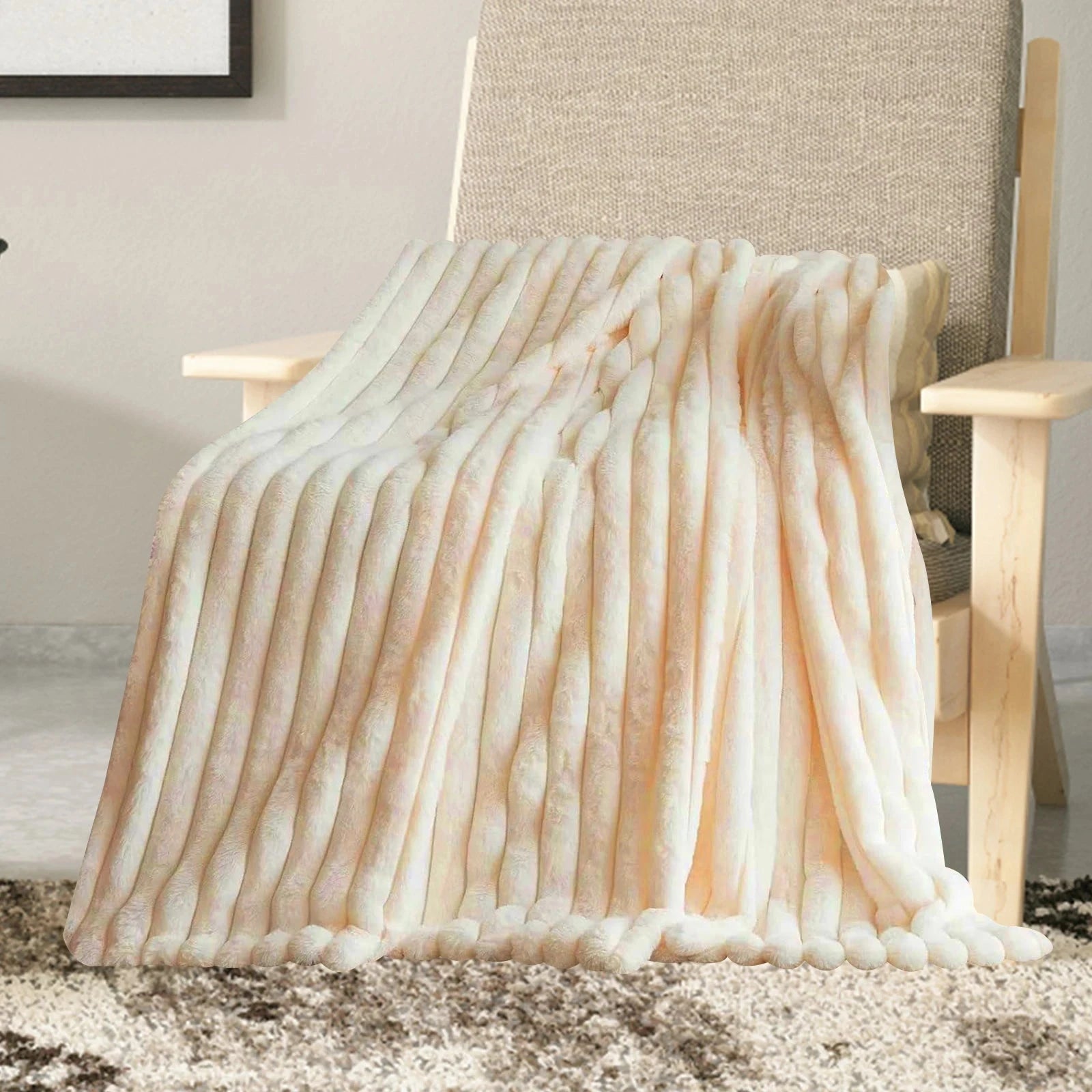 Ultra-Soft Faux Fur Throw Blanket – Plush, Luxurious & Perfect for Every Space Manwatstore