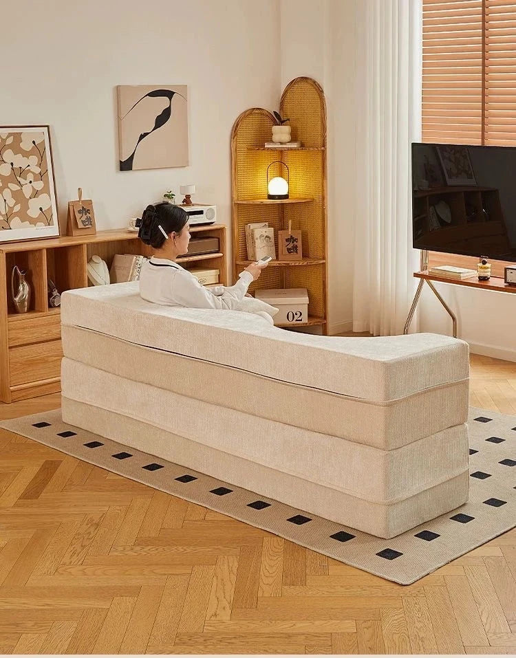 Vacuum Compressed Foldable Sofa Bed – Pure Sponge Multifunctional Modular Living Room Couch | Space-Saving Special Shaped Floor Sofa for Bedroom & Lounge Manwatstore