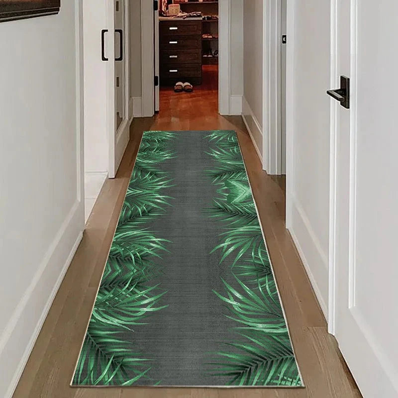 VIKAMA Vintage Wood Grain Runner Rug – Non-Slip Hallway & Kitchen Carpet Manwatstore