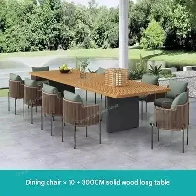 Wood Waterproof Garden Furniture Sets Rattan Cushions Moving Italian Garden Furniture Set Patio Adult Muebles Terraza Decoration Manwatstore