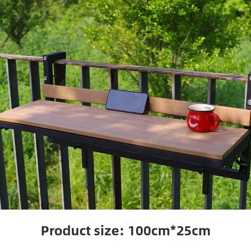 Wooden Outdoor Tables Garden Portable Folding Side Table Simple Modern Removable Study Desk Balcony Outdoor Dining Table Manwatstore